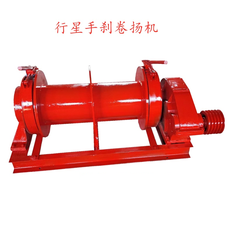 Planetary parking brake winch